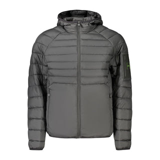 Black Polyester Men's Jacket