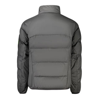 Black Polyester Men's Jacket