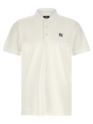 White Cotton Polo Shirt
