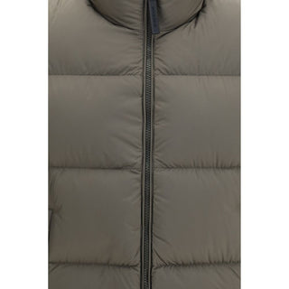 Bicolor Goose Down Full-Length Jacket