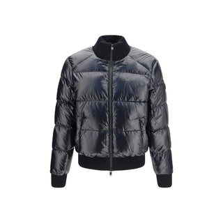 Black Nylon Bomber