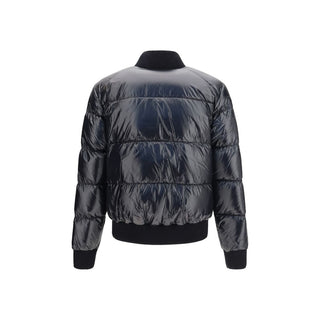 Black Nylon Bomber