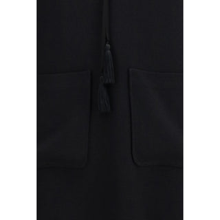 Black Viscose Casual Dress