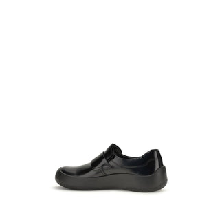 Black Calf Leather Bos Taurus Slip-On Loafers