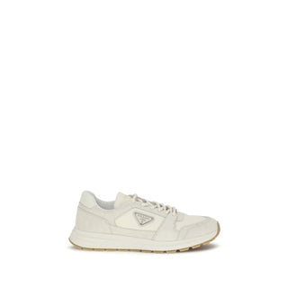 Beige Calf Leather Bos Taurus Athletic Sneakers