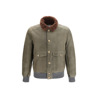 Bicolor Cashmere Bomber