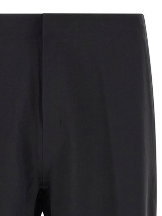 Black Nylon Athletic Pants