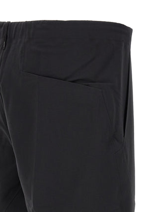 Black Nylon Athletic Pants