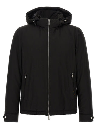 Black Wool Full-Length Jacket