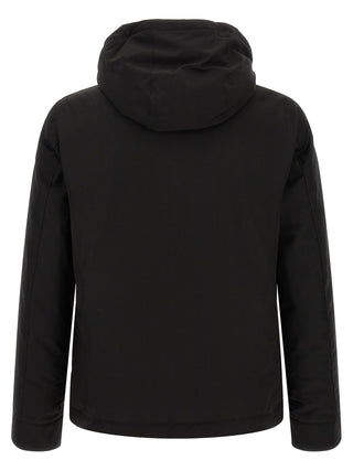Black Wool Full-Length Jacket