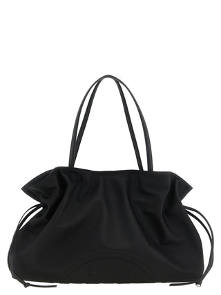 Black Polyamide Shoulder Bag