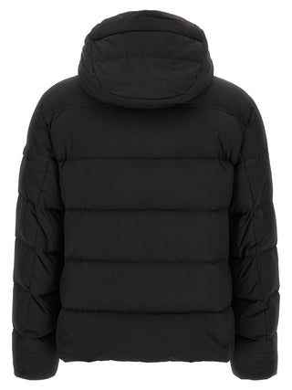 Black Wool Bomber