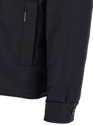 Blue Wool Full-Length Jacket