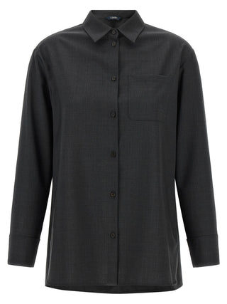 Gray Wool Blouse