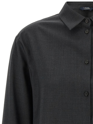 Gray Wool Blouse