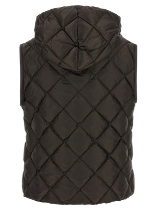 Brown Polyester Sleeveless Jacket