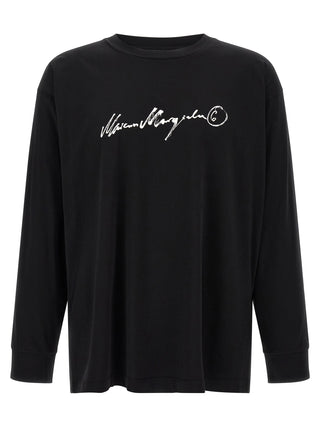 Black Cotton Long Sleeve T-Shirt