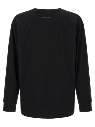 Black Cotton Long Sleeve T-Shirt