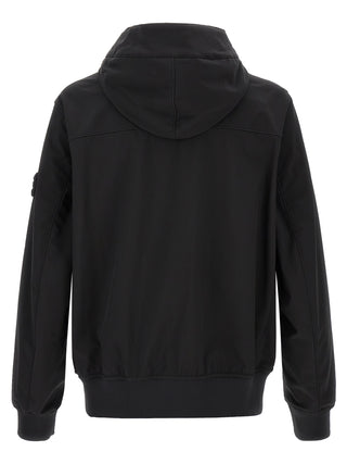 Black Polyester Shell Jacket