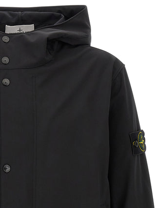 Black Polyester Shell Jacket