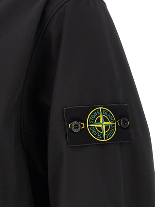 Black Polyester Shell Jacket