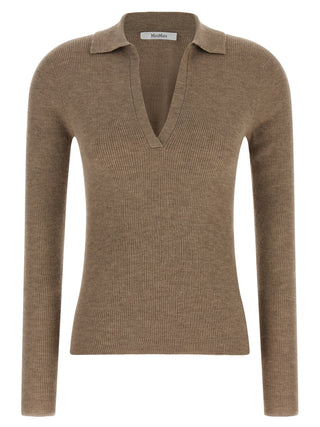 Beige Cashmere Polo Shirt