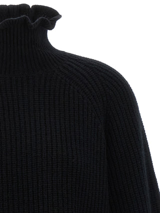 Black Wool Cardigan