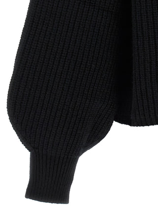 Black Wool Cardigan