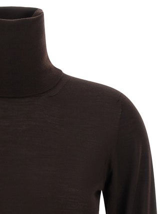 Brown Virgin Wool Cardigan