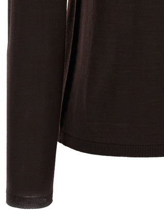 Brown Virgin Wool Cardigan