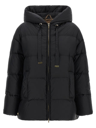Black Polyamide Full-Length Jacket