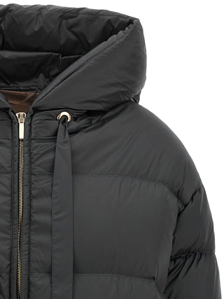 Gray Polyamide Full-Length Jacket