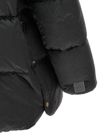 Gray Polyamide Full-Length Jacket