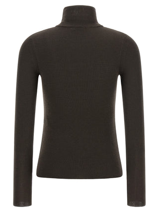 Brown Virgin Wool Cardigan