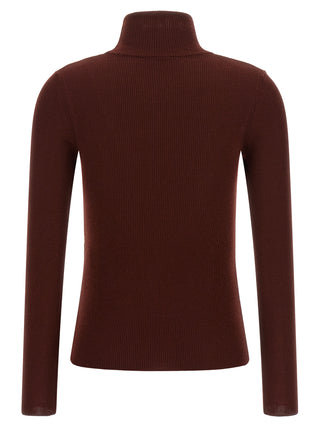 Bordeaux Virgin Wool Cardigan