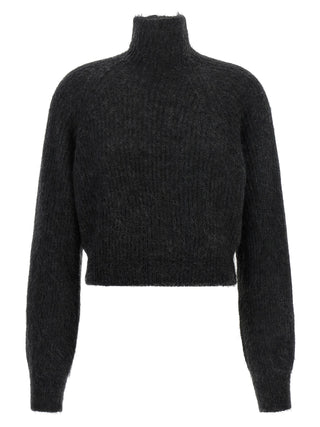 Black Wool Cardigan