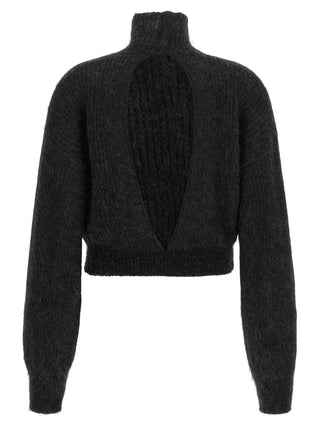 Black Wool Cardigan