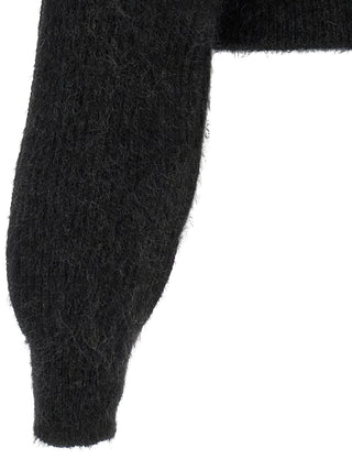 Black Wool Cardigan