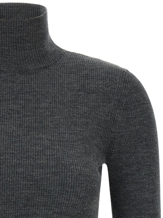 Gray Virgin Wool Cardigan