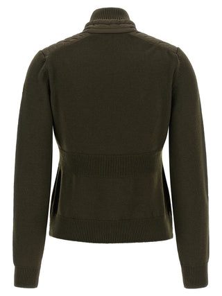 Bicolor Polyamide Cardigan