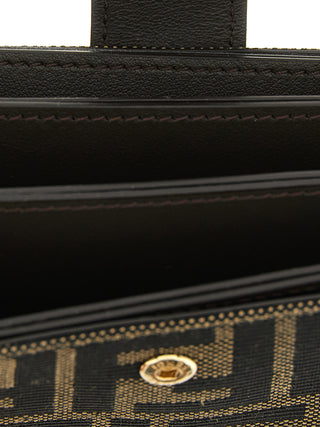 Brown Polyester Cardholder
