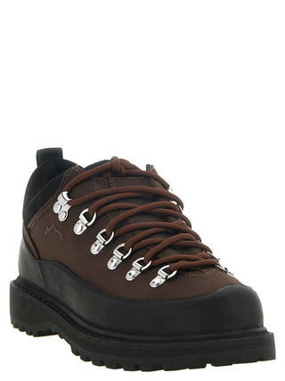 Brown Polyester Ankle Boots