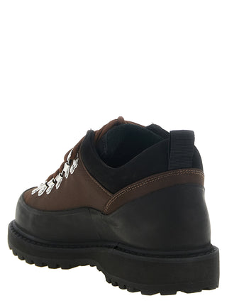 Brown Polyester Ankle Boots