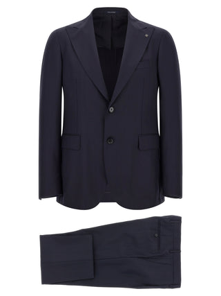 Blue Virgin Wool Two-Piece Suit