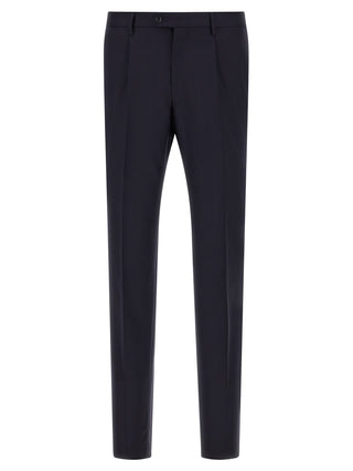 Blue Virgin Wool Two-Piece Suit