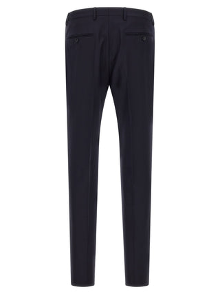 Blue Virgin Wool Two-Piece Suit