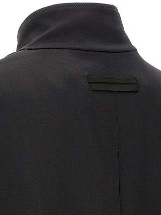 Black Satin Sweatshirt