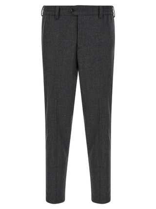 Gray Virgin Wool Dress Pants