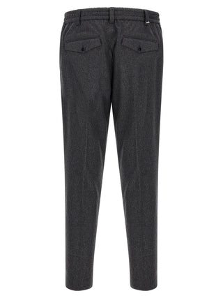 Gray Virgin Wool Dress Pants