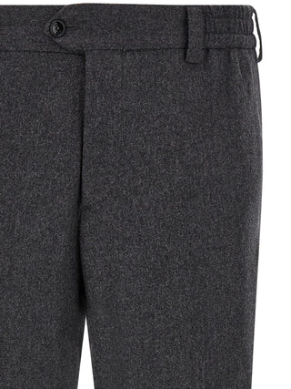 Gray Virgin Wool Dress Pants
